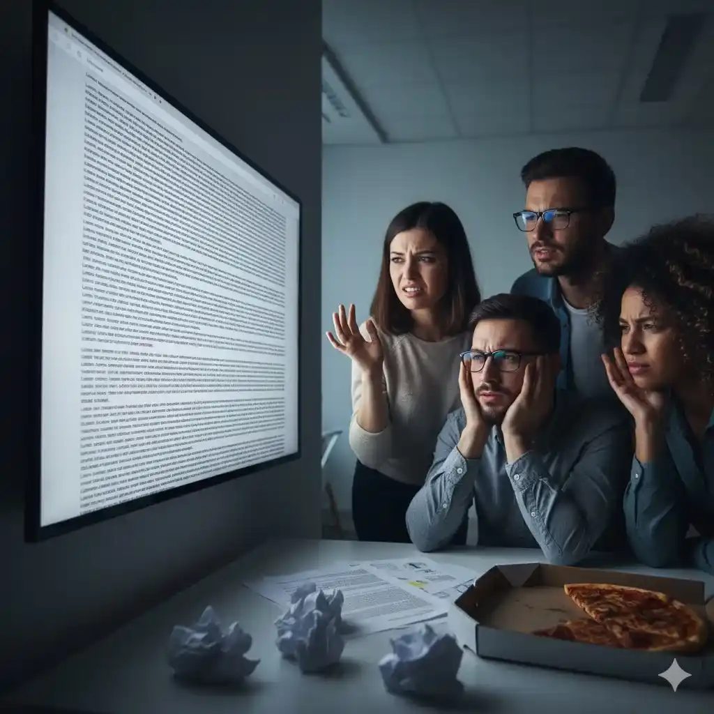 Overwhelming Visitors with Too Much Text or Jargon