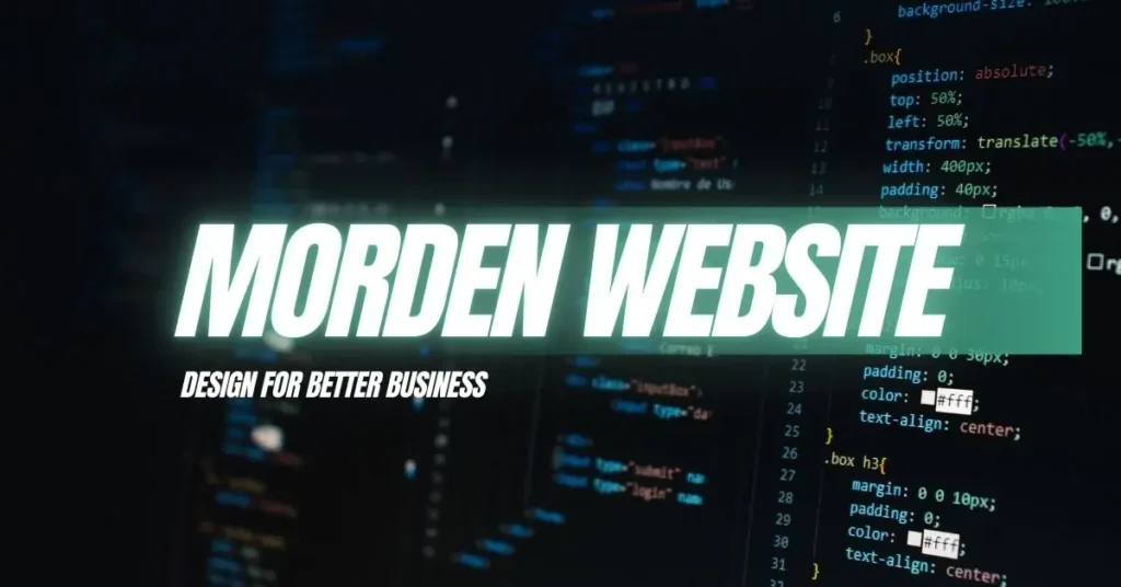 modern website